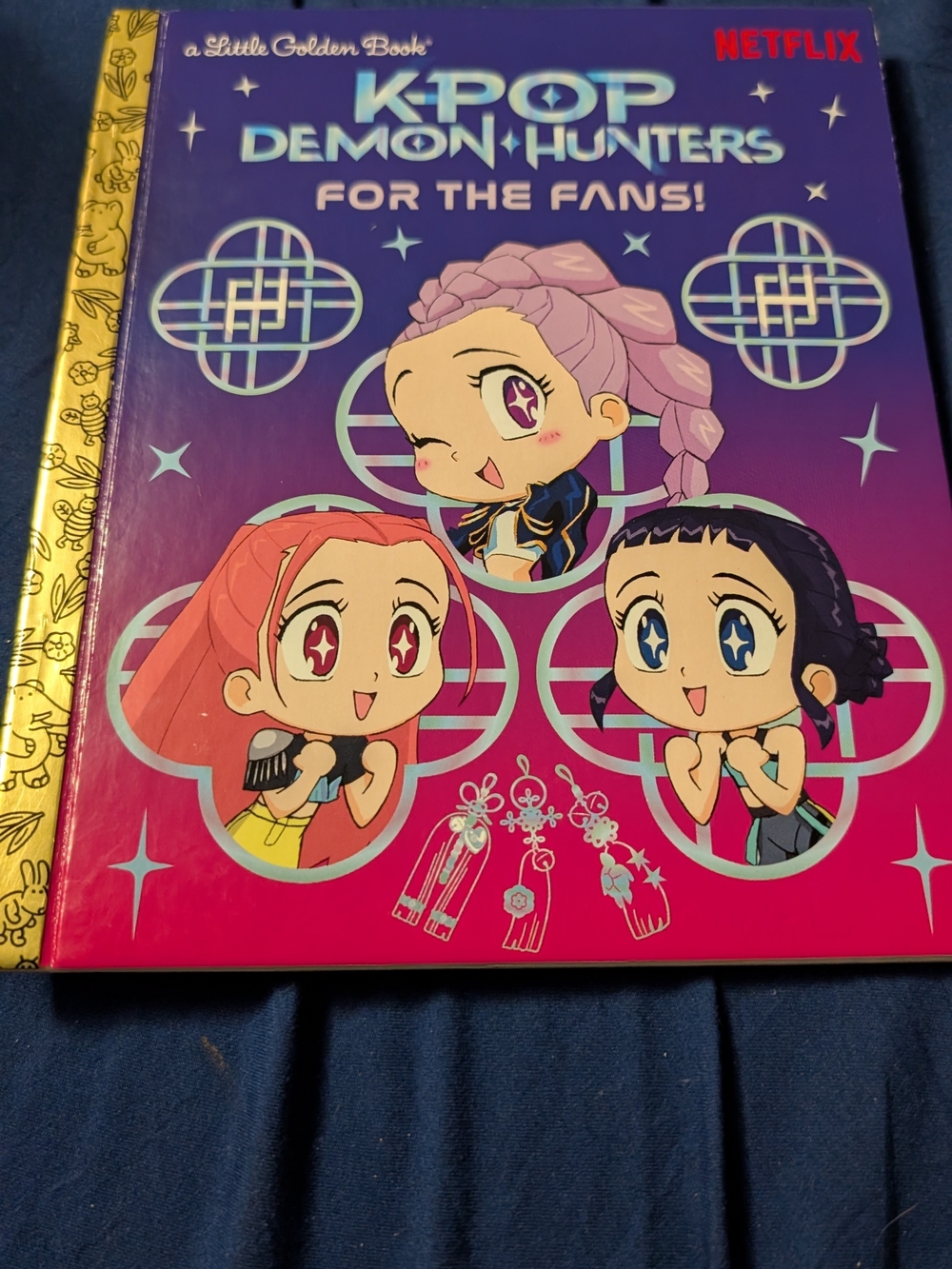 Netflix Little Golden Book Collection Back Cover — Purple, Pink, Blue & Green